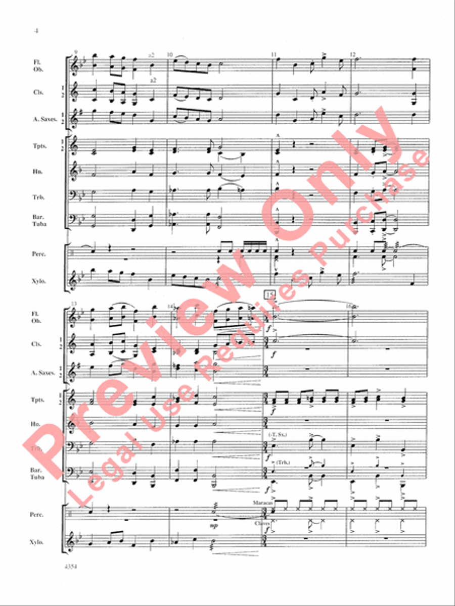 Grant County Celebration Concert Band scores gallery preview page 5