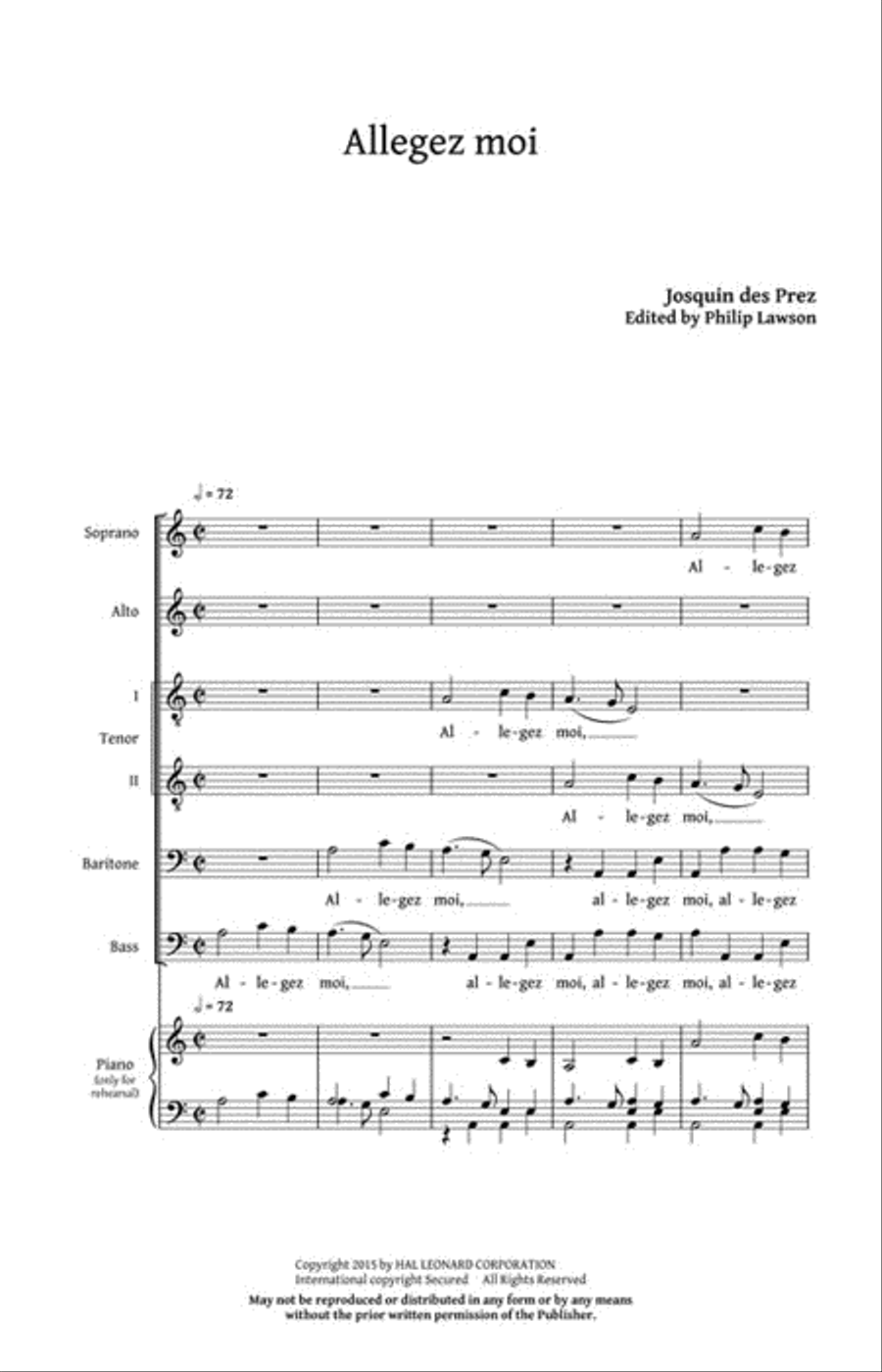 Five Renaissance Editions A Cappella scores gallery preview page 2
