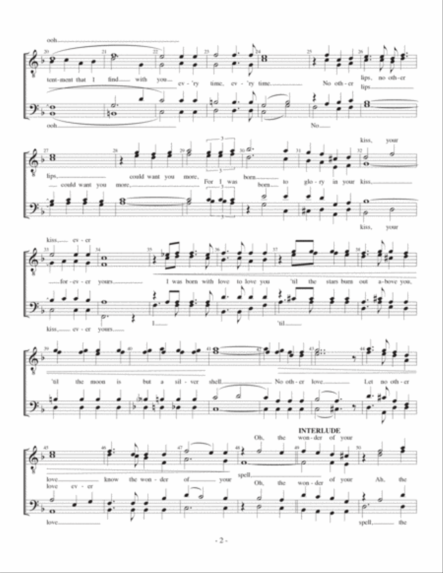 No Other Love No Other Love A Cappella scores gallery preview page 2