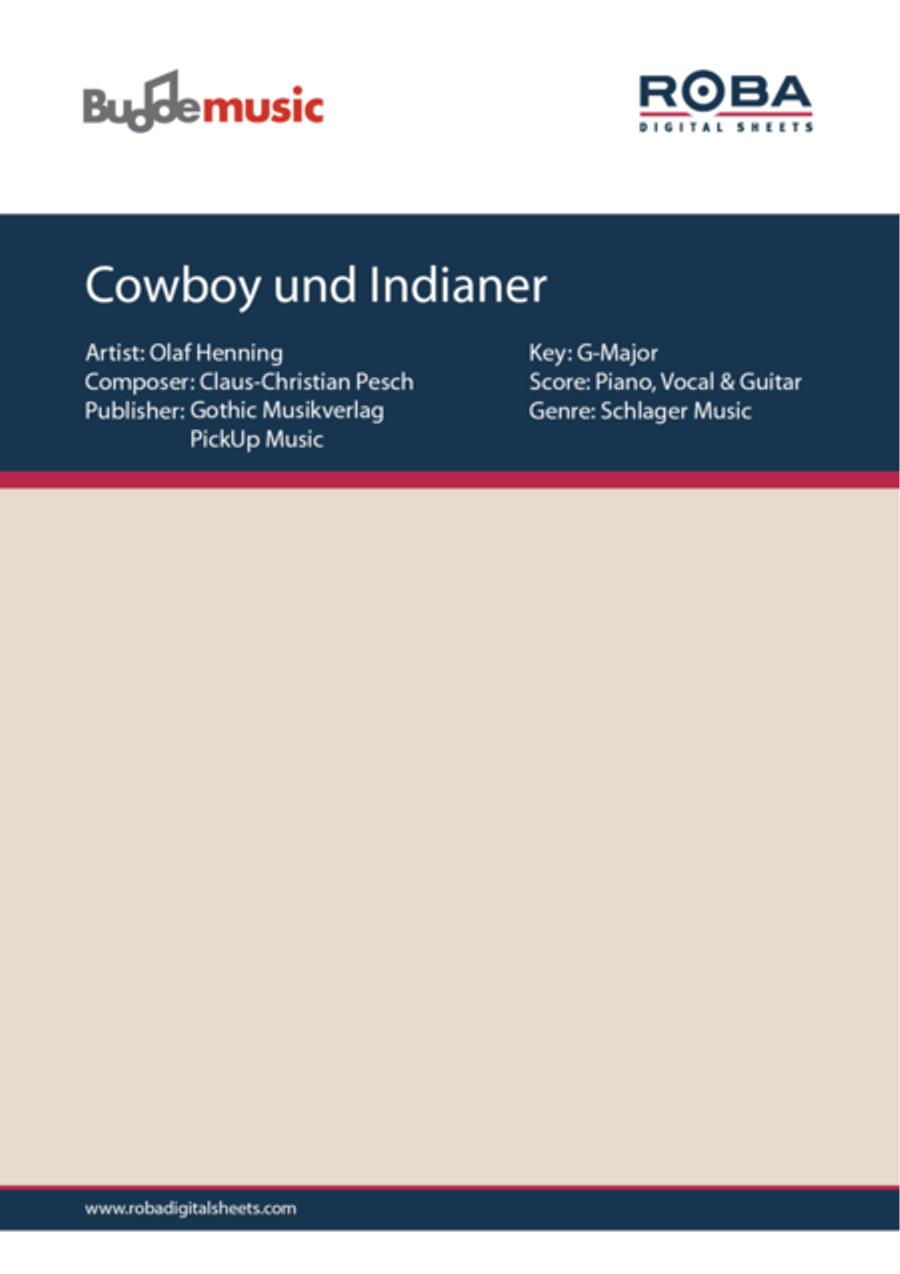 Cowboy und Indianer Voice scores gallery preview page 1