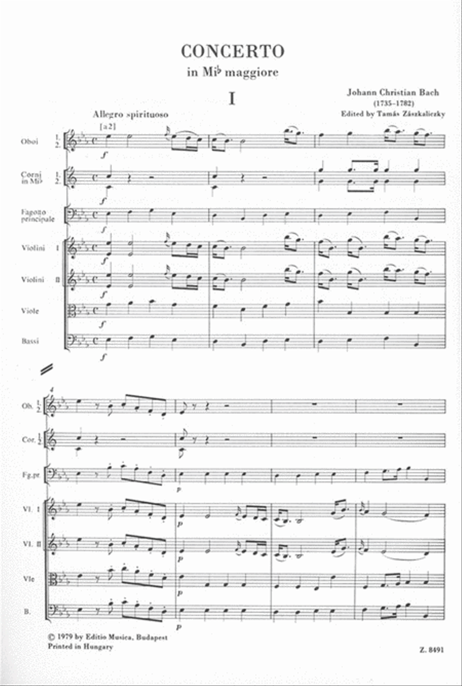 Konzert Es-Dur für Fagott und Orchester Orchestra scores gallery preview page 2