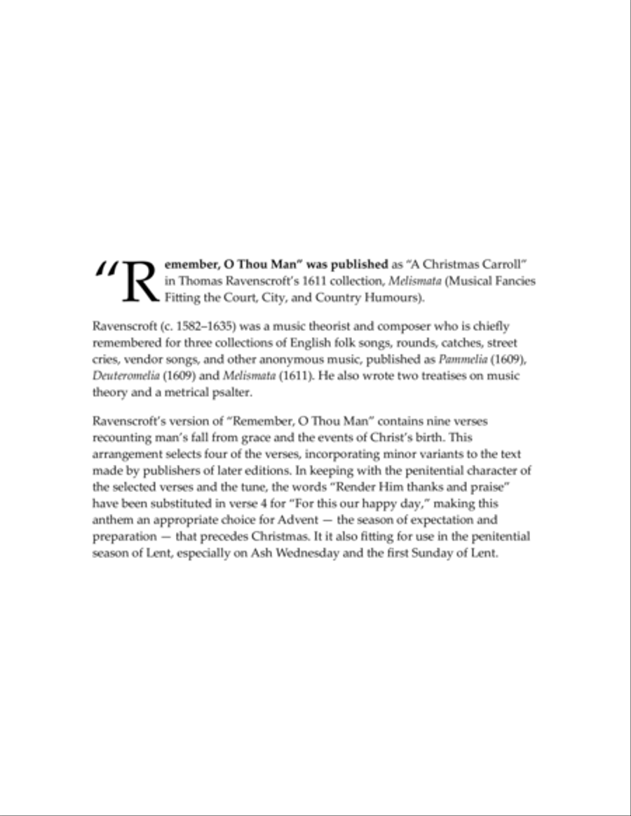 Remember, O Thou Man - SAB voices, organ 3-Part scores gallery preview page 2