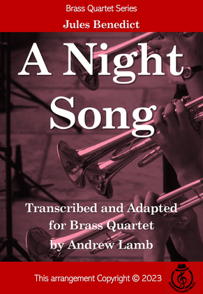 Book cover for Jules Benedict | A Night Song (arr. for Brass Quartet)