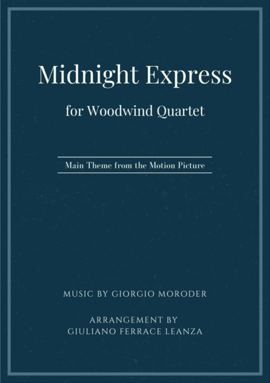 Midnight Express (instrumental) Woodwind Quartet scores gallery preview page 1