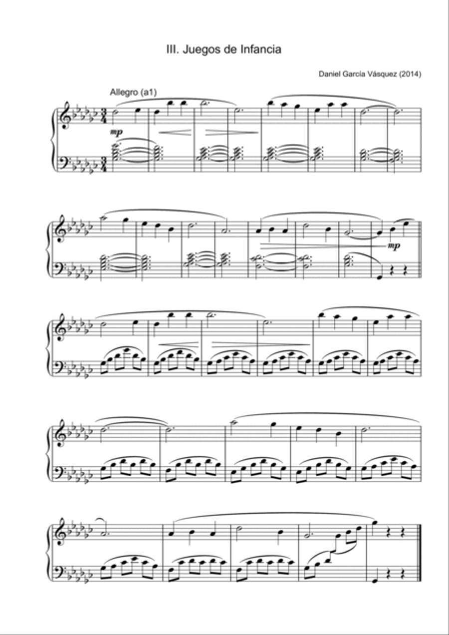 Remembranzas (para piano) Piano Solo scores gallery preview page 5