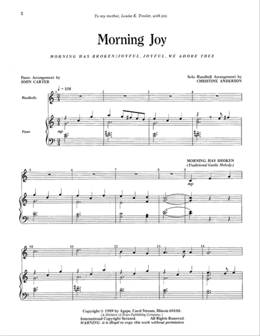 Morning Joy Morning Joy Percussion scores gallery preview page 2