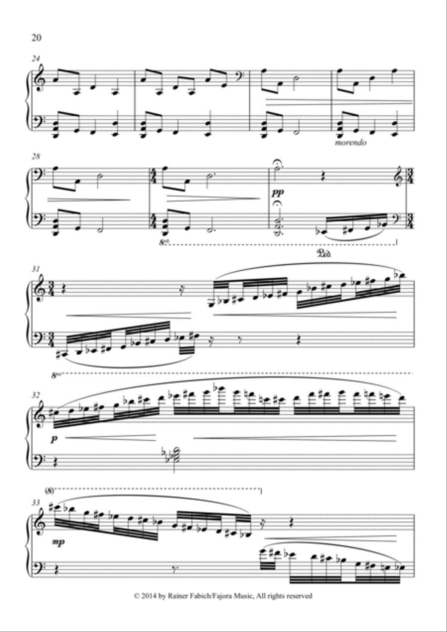 Fallen Angel Piano Solo scores gallery preview page 2
