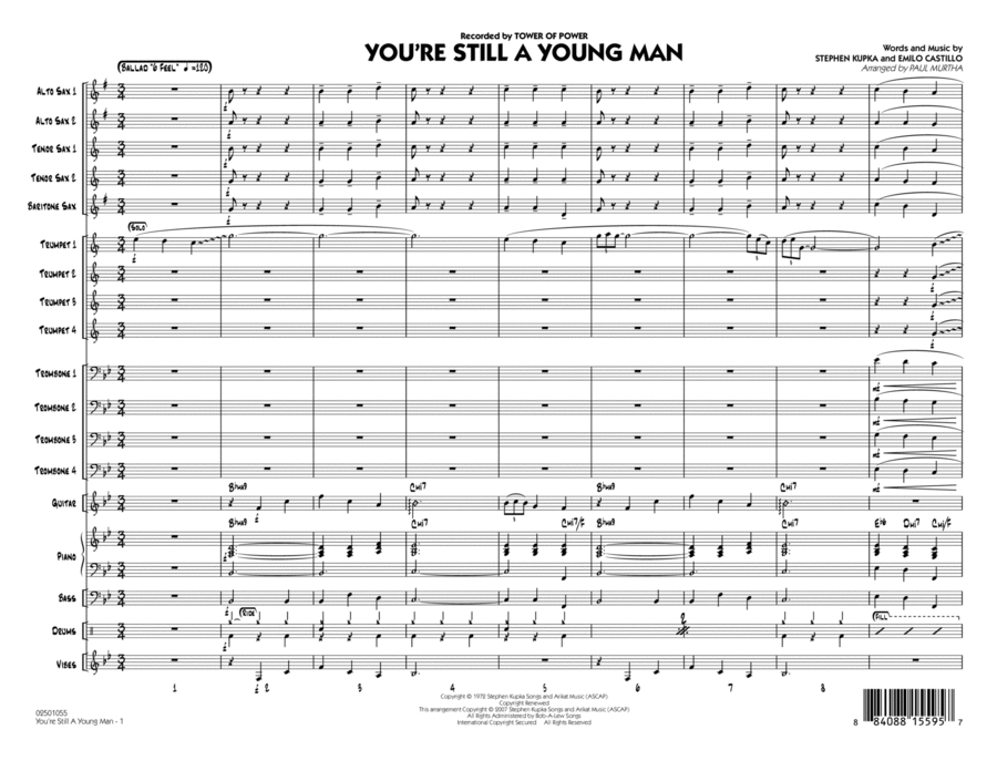 You're Still A Young Man - Full Score Jazz Ensemble scores gallery preview page 1
