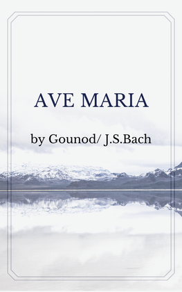 Book cover for Ave Maria Gounod Piano