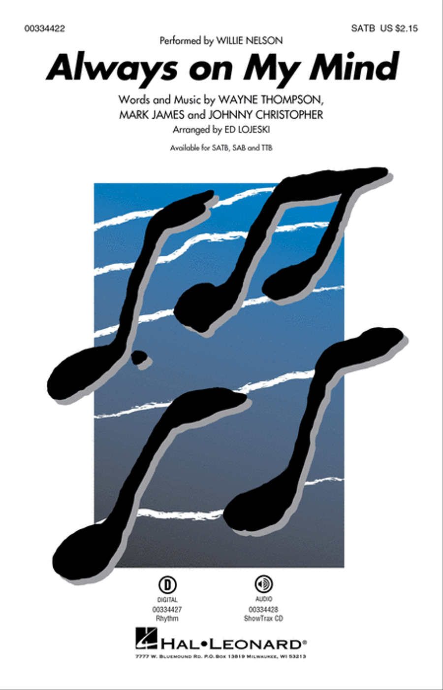 Always on My Mind 4-Part scores gallery preview page 1