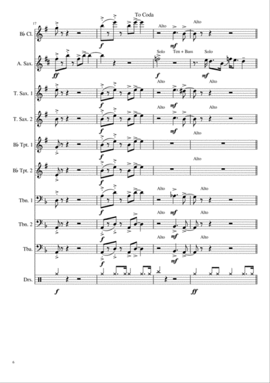 Big Spender Small Ensemble scores gallery preview page 6