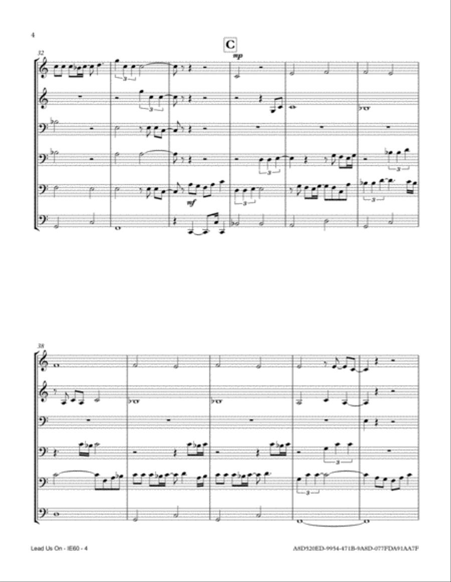 Lead Us On Lead Us On Small Ensemble scores gallery preview page 4