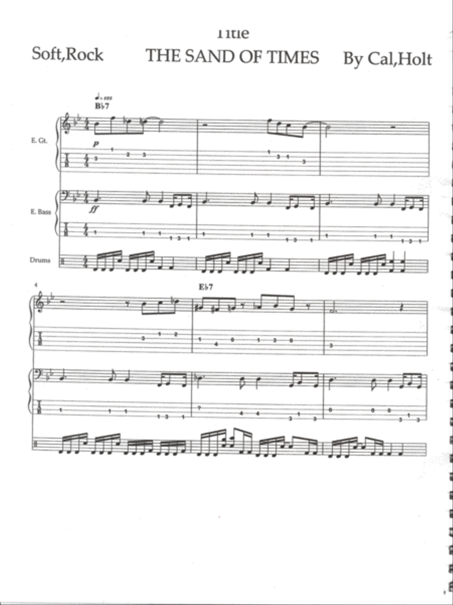 Sandy of time Sandy of time Jazz Ensemble scores gallery preview page 1