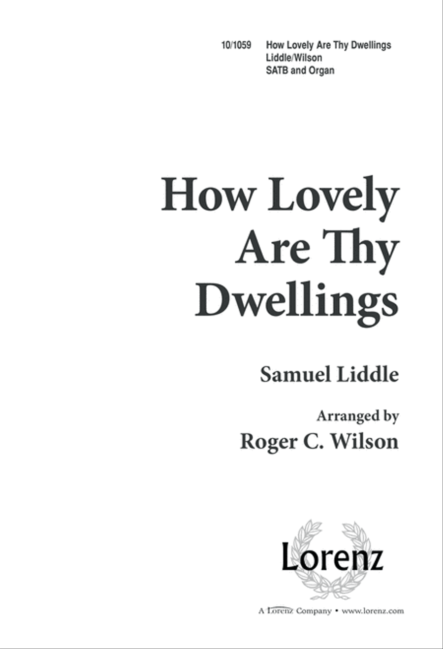 How Lovely are thy Dwellings 4-Part scores gallery preview page 1