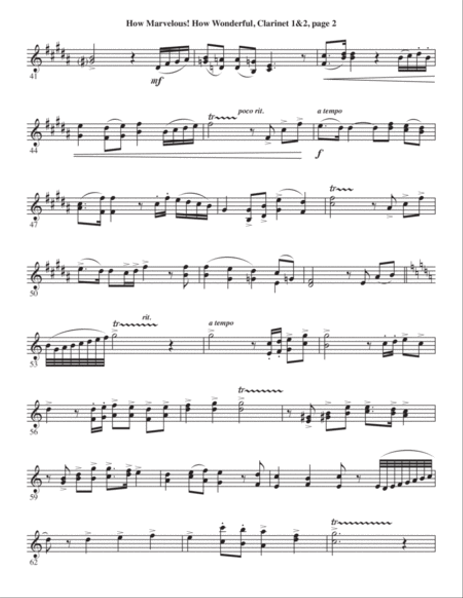 How Marvelous! How Wonderful! 4-Part scores gallery preview page 27