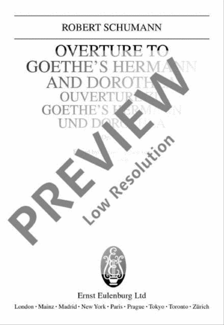 Overture zu Goethes Hermann und Dorothea Orchestra scores gallery preview page 2