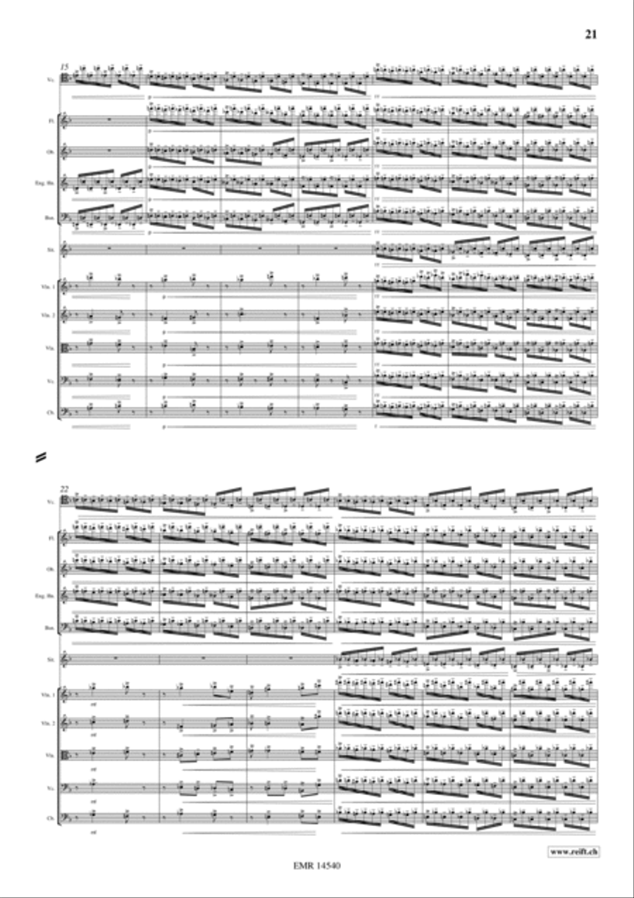 Cello Concerto Glints and Stars Chamber Orchestra scores gallery preview page 11