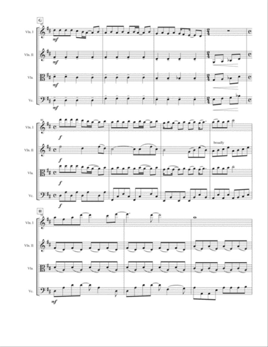 Across The Universe String Quartet scores gallery preview page 5