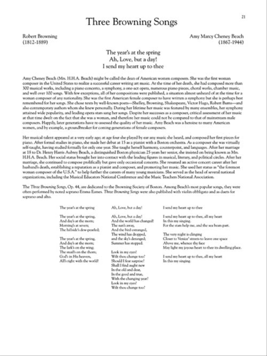 Women Composers – A Heritage of Song Low Voice scores gallery preview page 5