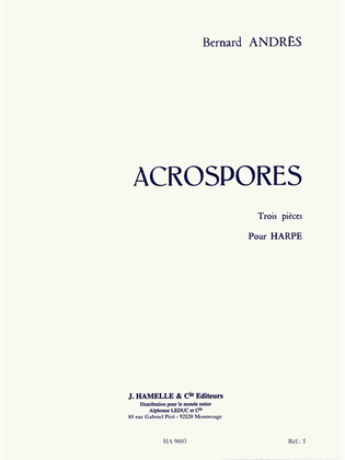 Book cover for Acrospores (harp Solo)
