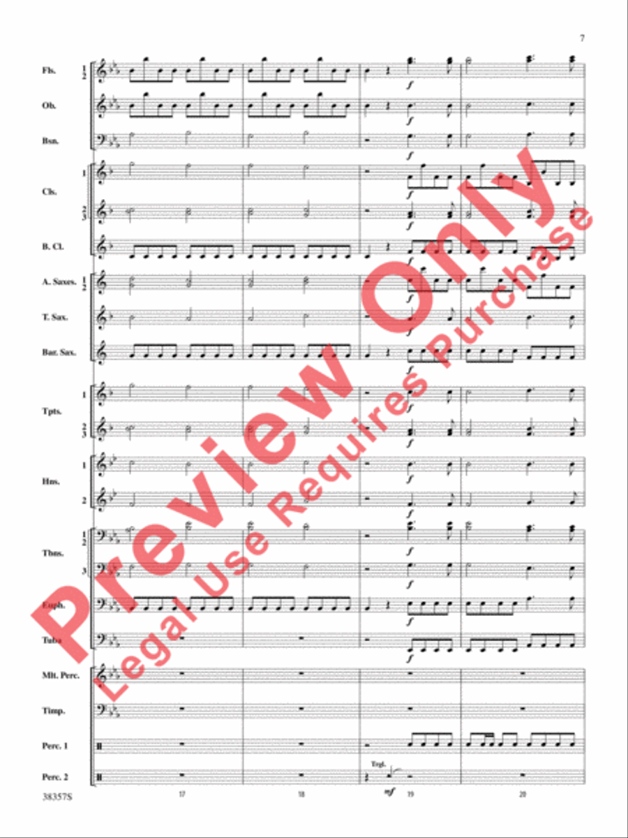 A Classic Christmas Concert Band scores gallery preview page 8