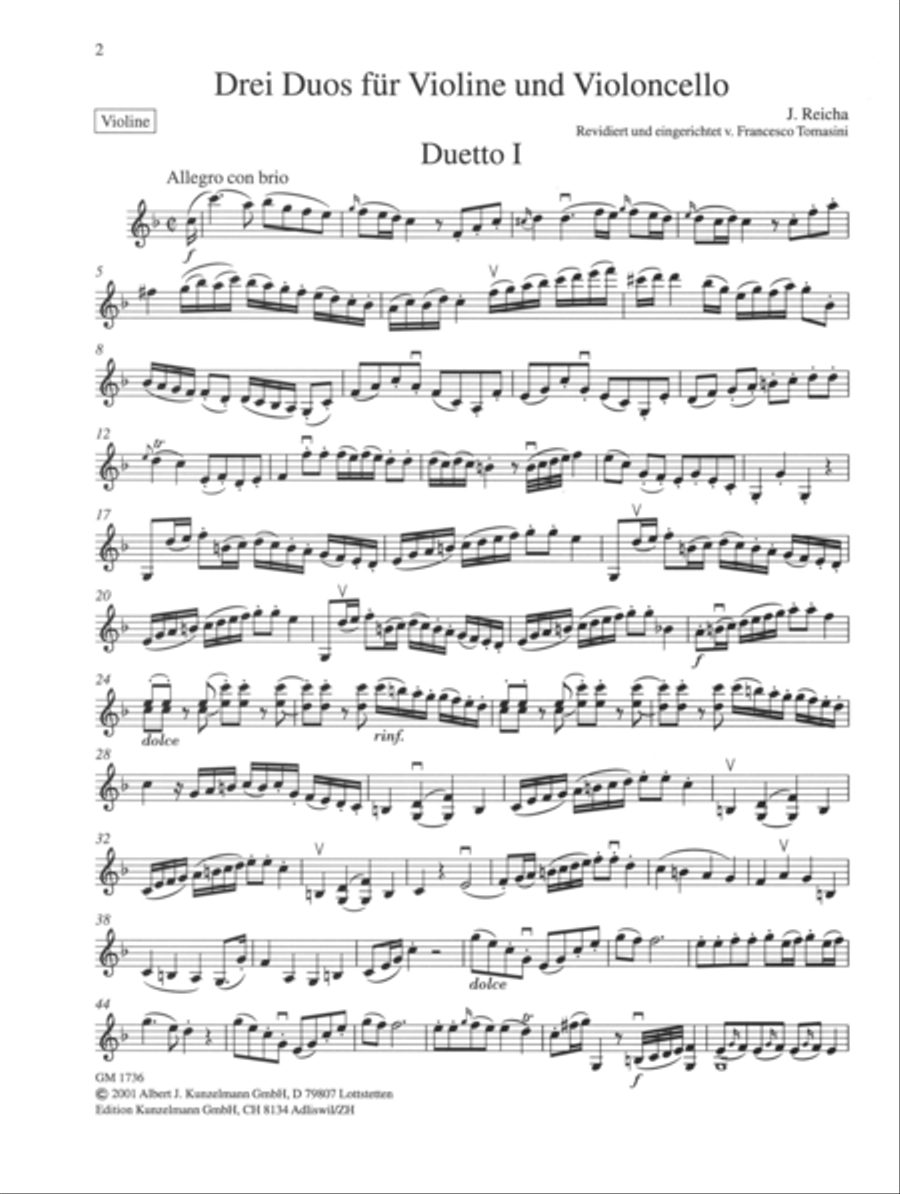 3 Duos for violin and cello String Duet scores gallery preview page 2