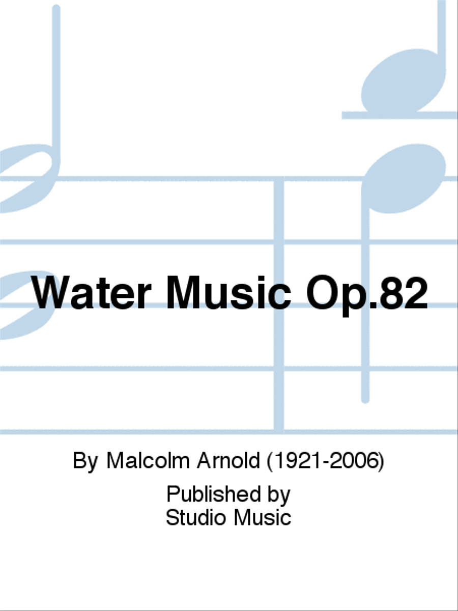 Water Music Op.82 Concert Band scores gallery preview page 1