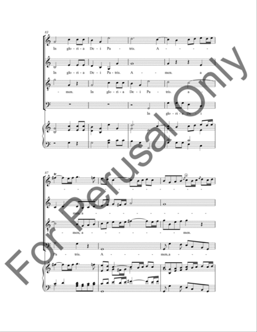 Cum Sancto Spiritu 4-Part scores gallery preview page 15