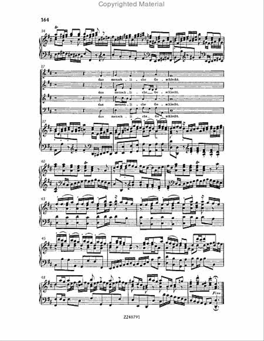 Christmas Oratorio, BWV 248 Choir scores gallery preview page 163