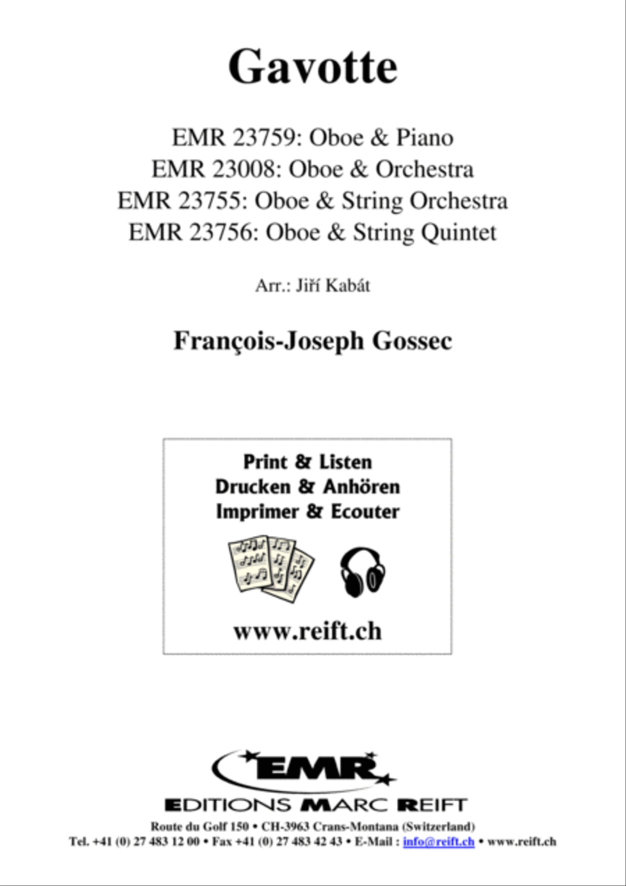 Gavotte Gavotte Piano Accompaniment scores gallery preview page 2