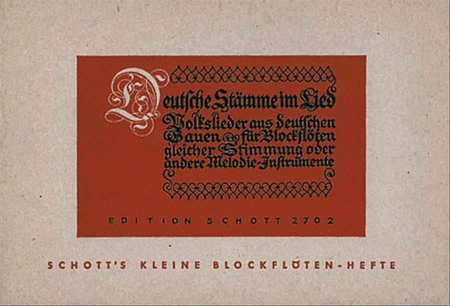 Deutsche Stamme im Lied Deutsche Stamme im Lied Woodwind Duet scores gallery preview page 1