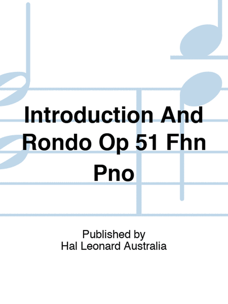 Kalliwoda - Introduction And Rondo Op 51 Horn/Piano