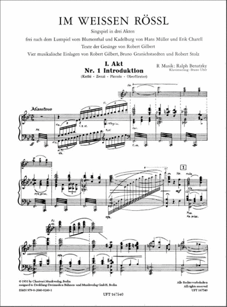 Im weißen Rössl Im weißen Rössl Piano scores gallery preview page 2