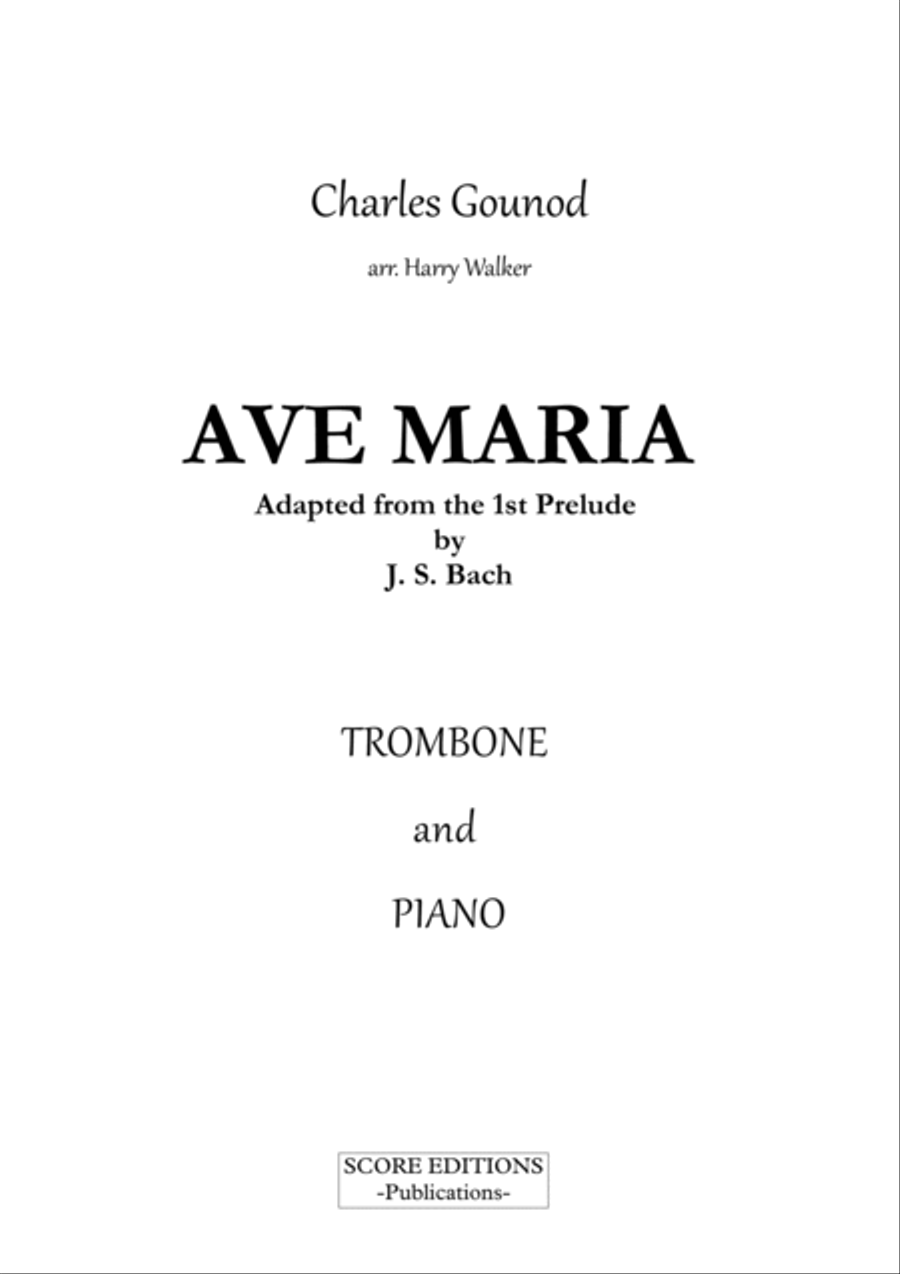 Gounod / Bach: Ave Maria (for Trombone and Piano) image number null