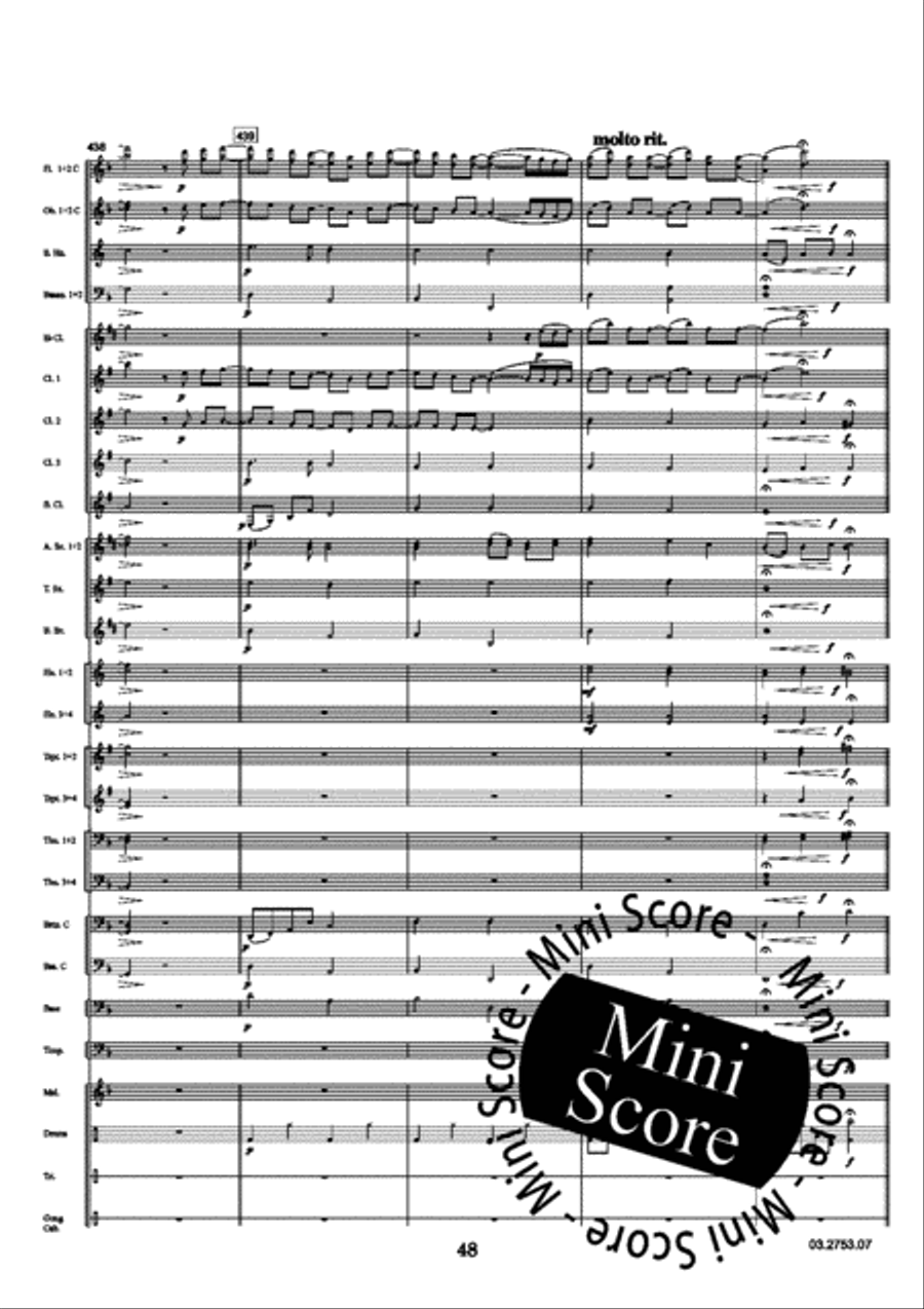Turn of a Friendly card Concert Band scores gallery preview page 52