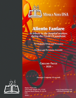 Aliento Fanfare - for Orchestral Brass and Percussion