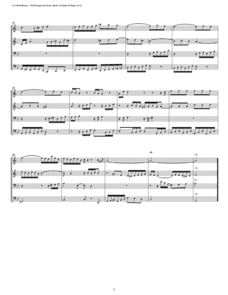 Prelude 18 from Well-Tempered Clavier, Book 1 (Brass Quartet) image number null