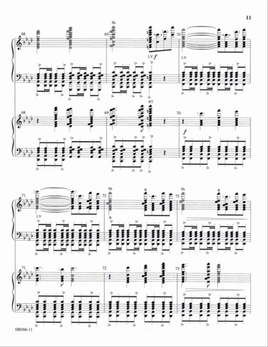 United - full score Handbell Choir scores gallery preview page 12