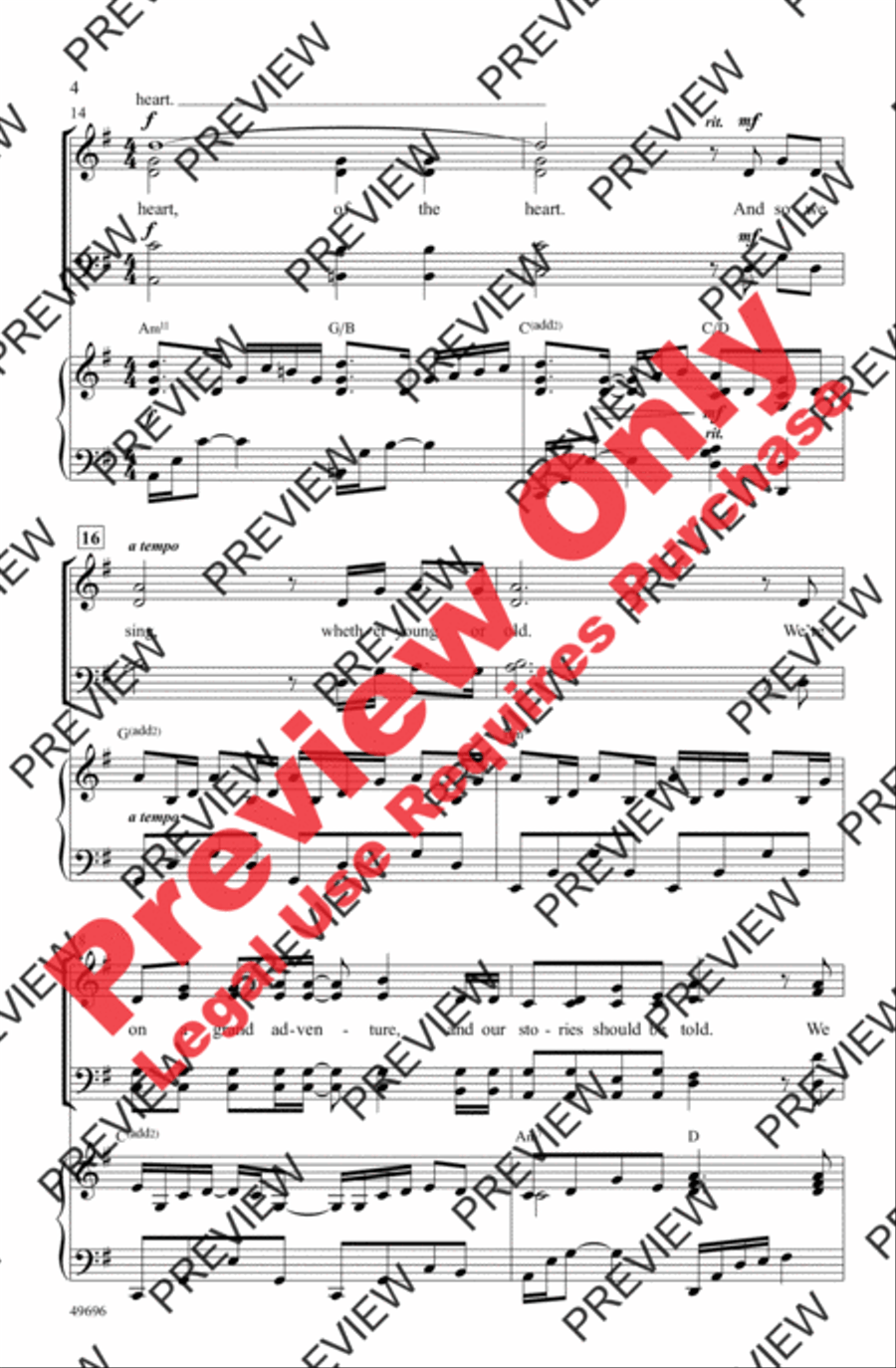 And So We Sing 4-Part scores gallery preview page 4