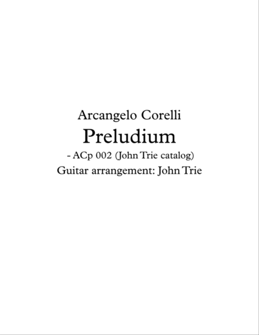 Preludium - ACp002 Acoustic Guitar scores gallery preview page 1