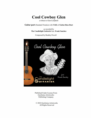 Book cover for Cool Cowboy Glen (TAB guitar part of duet)