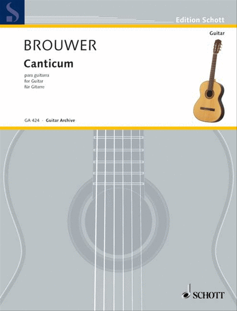 Canticum para guitarra Classical Guitar scores gallery preview page 1