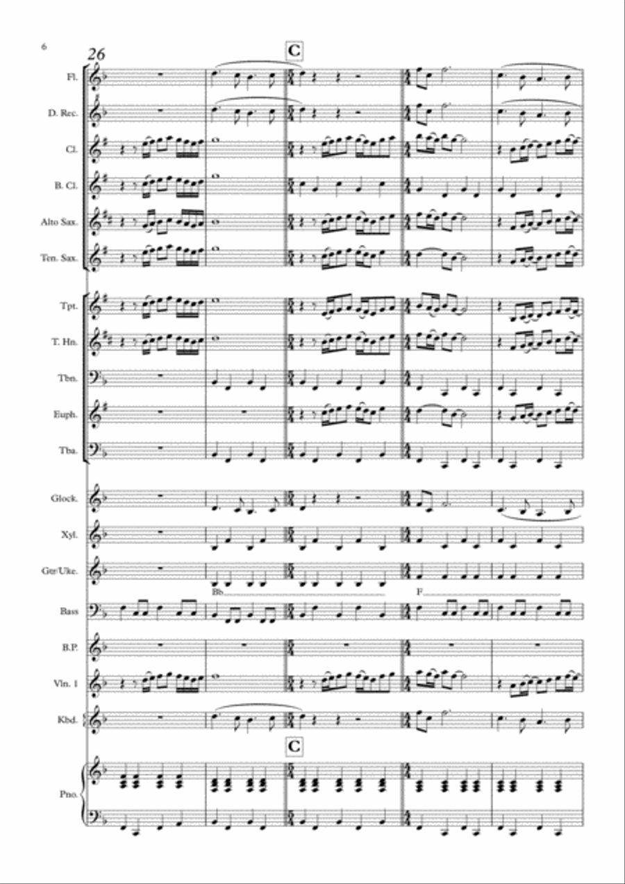 Chiquitita Large Ensemble scores gallery preview page 6