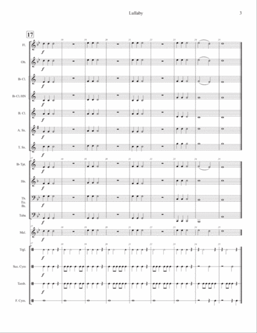 Lullaby Concert Band scores gallery preview page 6