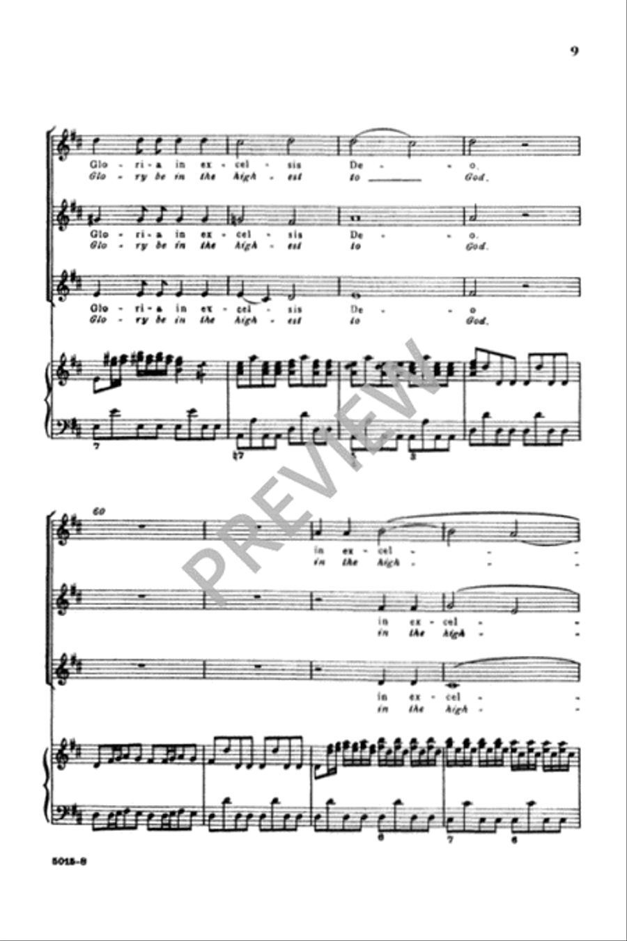 Gloria in Excelsis - SSA SSA scores gallery preview page 9