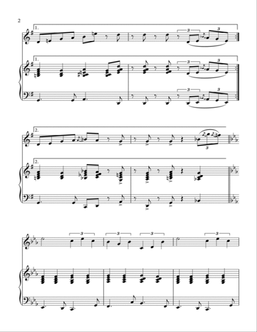 Dream A Little Dream Of Me Woodwind Duet scores gallery preview page 3