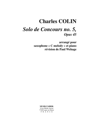 Solo de Concours no. 5, Opus 45