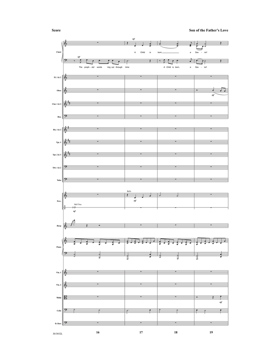 Son of the Father's Love - Downloadable Orchestral Score and Parts Orchestra scores gallery preview page 6