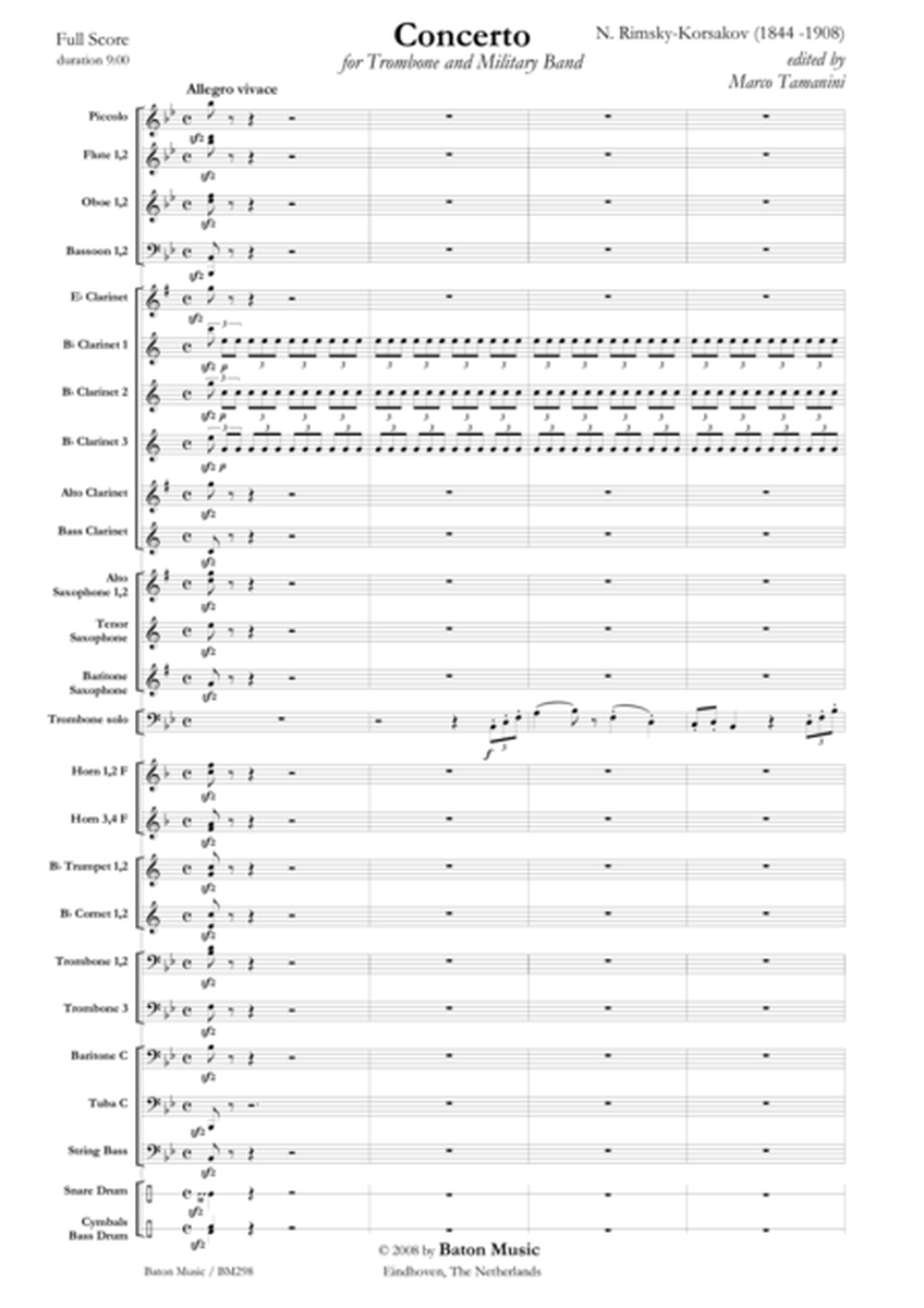 Concerto for Trombone and Military Band