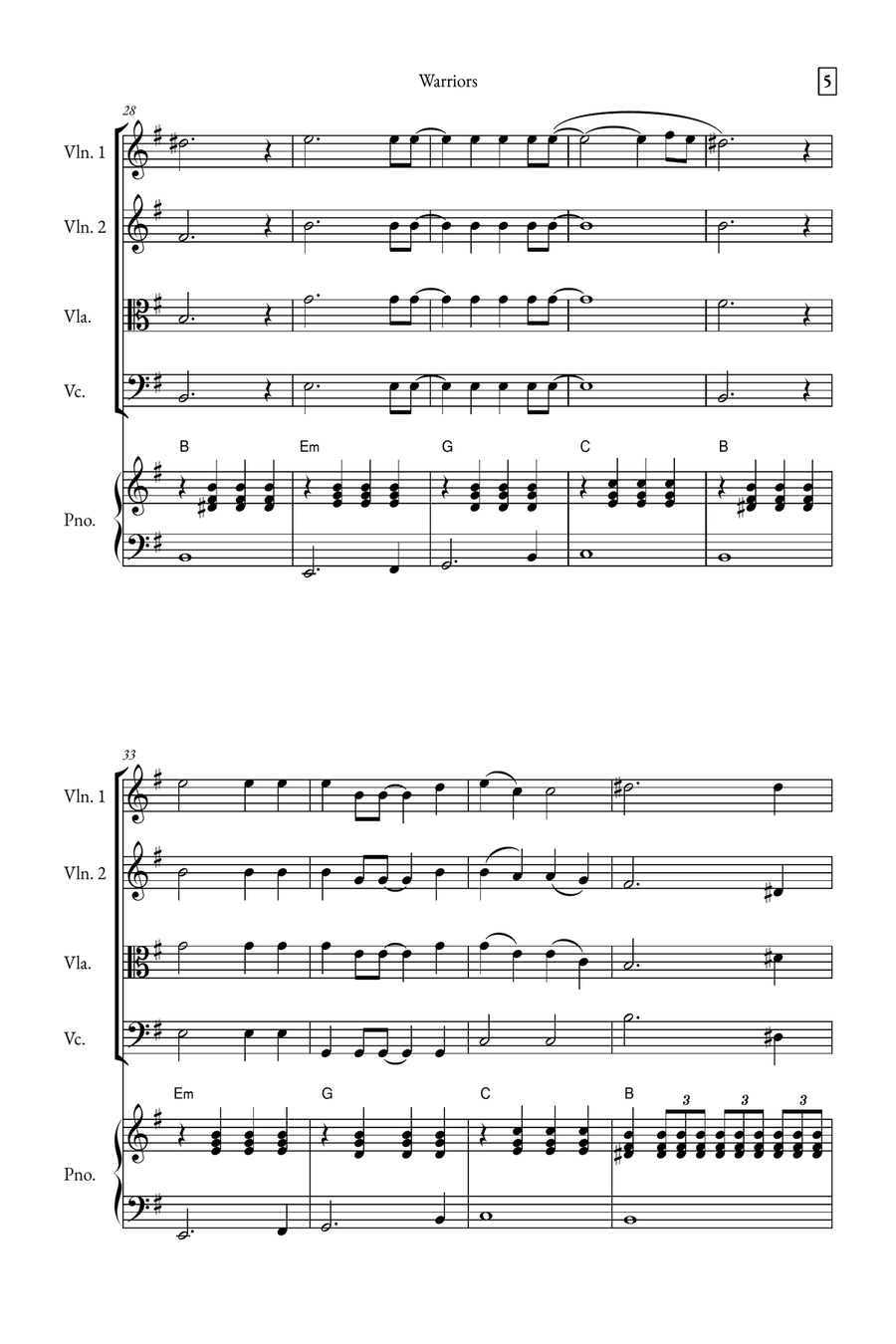 Warriors Small Ensemble scores gallery preview page 5